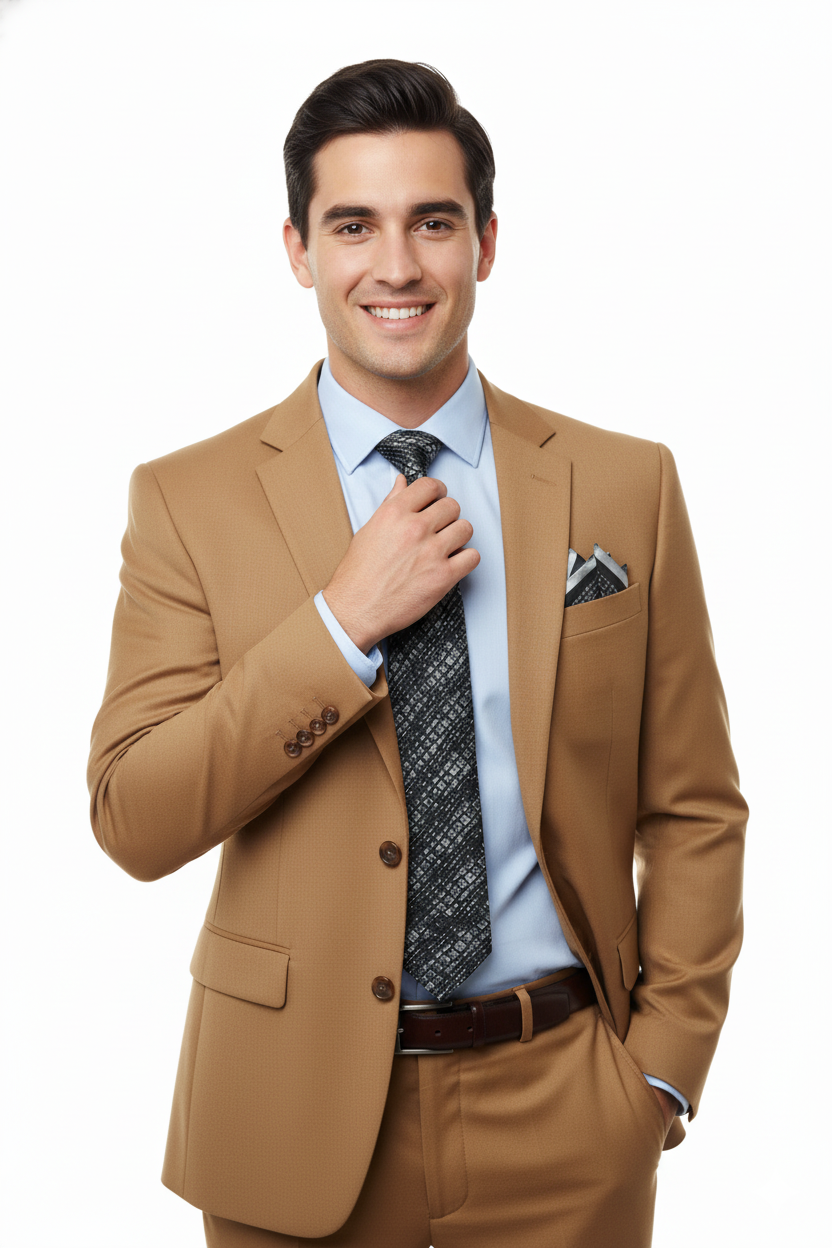 Oppland Erkek Kravat Klasik Mendilli Şık Kolay Şekil Alabilen Leke Tutmaz Mühür Model Uyumlu Geniş Tasarım